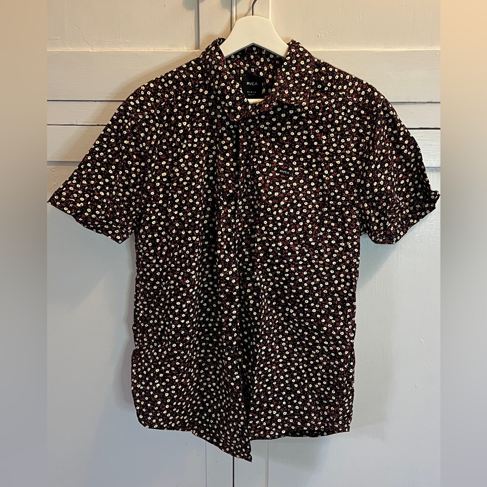 Work RVCA Dotted Shirt